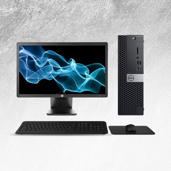 POSTAZIONE COMPLETA PC DELL OPTIPLEX 5070 SFF INTEL I5 9500U RAM 16GB SSD 256GB WINDOWS 11 PRO +MONITOR HP Z22I 22″ 1920X1080 FULL HD