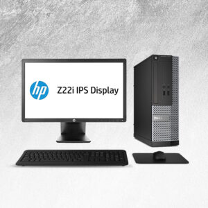 POSTAZIONE COMPLETA PC DELL OPTIPLEX 3020 SFF INTEL I3 4130 RAM 8GB SSD 256GB WINDOWS 10 PRO + MONITOR HP 22" Z22IPS 1920X1080 FULL HD + KIT TASTIERA E MOUSE