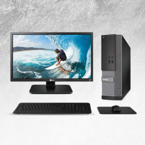 POSTAZIONE COMPLETA PC DELL OPTIPLEX 3020 SFF INTEL I7 4770 RAM 16GB SSD 256GB WINDOWS 11 PRO + MONITOR LG 22" MB37PU-B 1920X1080 FULL HD + KIT TASTIERA E MOUSE