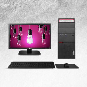 POSTAZIONE COMPLETA PC LENOVO M900S TOWER INTEL I7 6700T RAM 16GB SSD 256GB WINDOWS 11 PRO + MONITOR LG 22" MB37PU-B 1920X1080 FULL HD + KIT TASTIERA E MOUSE