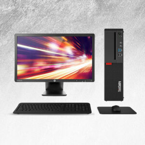 POSTAZIONE COMPLETA PC LENOVO M710S SFF INTEL I5 6500U RAM 8GB SSD 256GB WINDOWS 11 PRO + MONITOR 20" HP ELITEDISPLAY E201 1600X900 + KIT TASTIERA E MOUSE