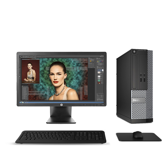POSTAZIONE COMPLETA PC DELL OPTIPLEX 3020 SFF INTEL I3 4130 RAM 8GB SSD 256GB WINDOWS 10 PRO + MONITOR HP 22" Z22IPS 1920X1080 FULL HD + KIT TASTIERA E MOUSE - immagine 2