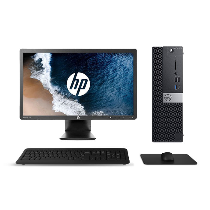 POSTAZIONE COMPLETA PC DELL OPTIPLEX 5070 SFF INTEL I5 9500U RAM 16GB SSD 256GB WINDOWS 11 PRO +MONITOR HP Z22I 22″ 1920X1080 FULL HD - immagine 3