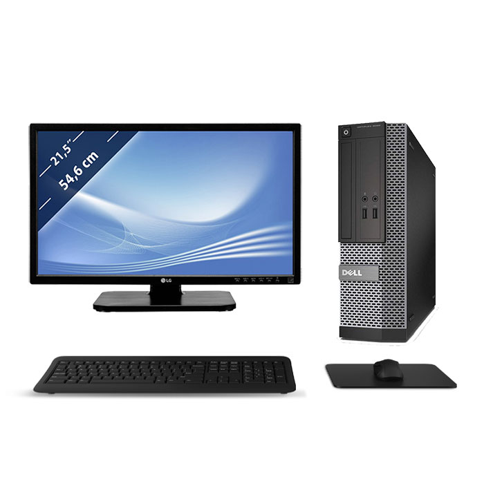 Postazione Completa Computer: PC I5, 16GB RAM, SSD 240GB, Monitor 24"