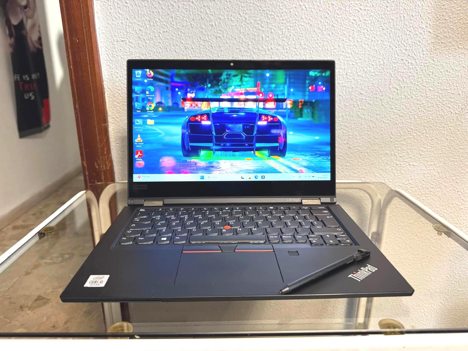 NOTEBOOK LENOVO THINKPAD YOGA L13 - 2 IN 1 – INTEL I5 10210U, 8GB RAM, SSD 256GB, DISPLAY 13,3" TOUCHSCREEN WINDOWS 11 PRO - immagine 2