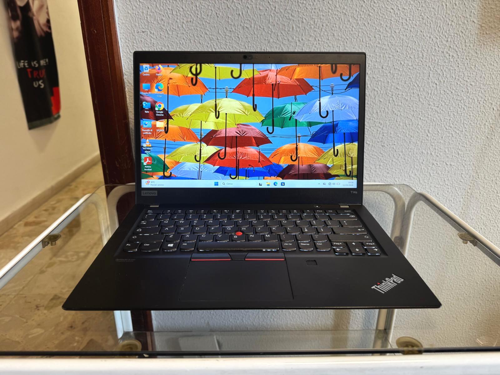 NOTEBOOK LENOVO THINKPAD T14S AMD RYZEN 5 PRO 4650U RAM 8GB SSD 256GB DISPLAY 14" FULL HD TOUCHSCREEN WINDOWS 11 PRO - immagine 6