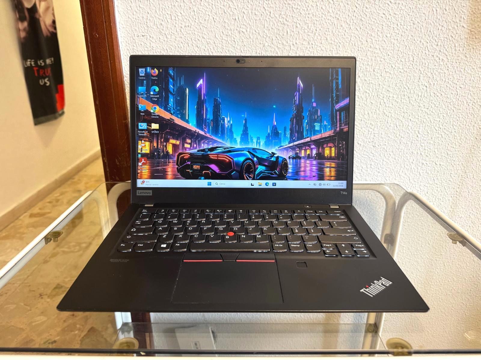 NOTEBOOK LENOVO THINKPAD T14S AMD RYZEN 5 PRO 4650U RAM 8GB SSD 256GB DISPLAY 14" FULL HD TOUCHSCREEN WINDOWS 11 PRO - immagine 8