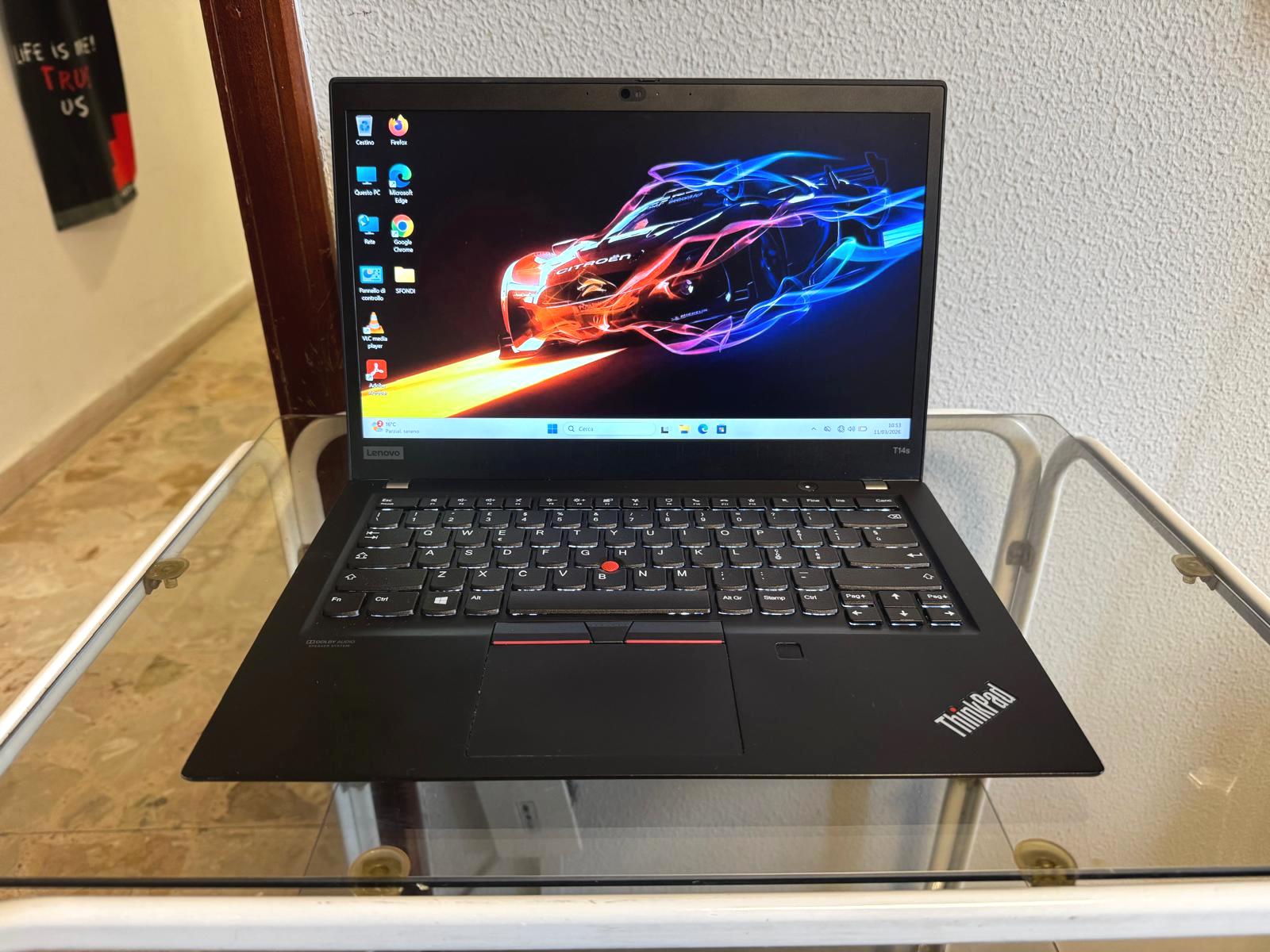 NOTEBOOK LENOVO THINKPAD T14S AMD RYZEN 5 PRO 4650U RAM 8GB SSD 256GB DISPLAY 14" FULL HD TOUCHSCREEN WINDOWS 11 PRO - immagine 2